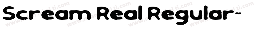 Scream Real Regular字体转换